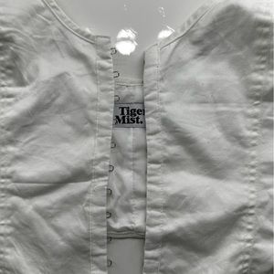 Tiger Mist Hook Closure Halter Corset Top